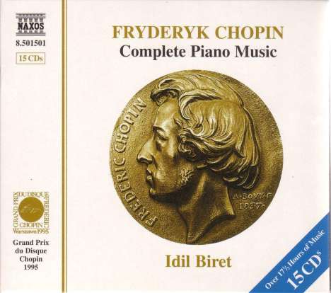 Frederic Chopin (1810-1849): Sämtliche Klavierwerke, 15 CDs
