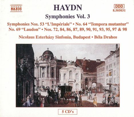 Joseph Haydn (1732-1809): Symphonien Nr.53,64,69,72,84,86,87,89,90,91,93,95,97,98, 5 CDs