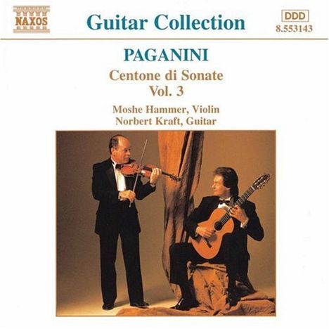 Niccolo Paganini (1782-1840): Centone di Sonate f.Violine &amp; Gitarre Vol.3, CD