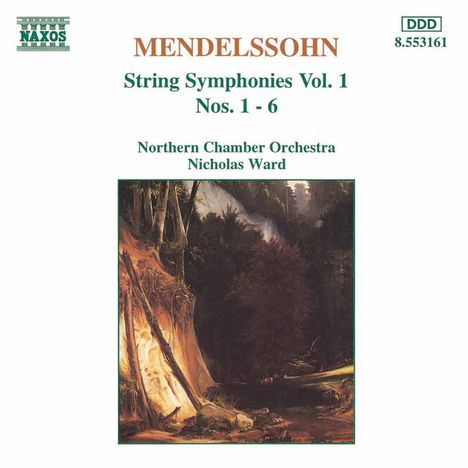 Felix Mendelssohn Bartholdy (1809-1847): Streichersymphonien Nr.1-6, CD