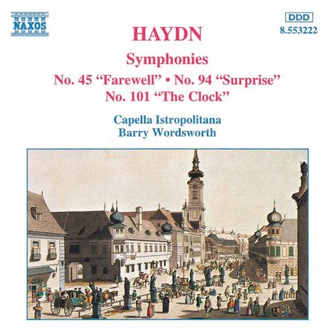 Joseph Haydn (1732-1809): Symphonien Nr.45,94,101, CD