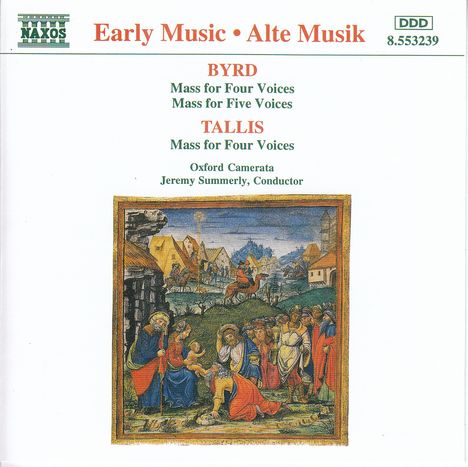 William Byrd (1543-1623): Masses for 4 & 5 Voices, CD