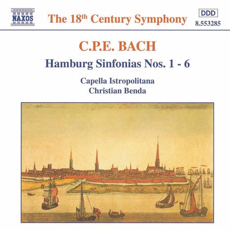 Carl Philipp Emanuel Bach (1714-1788): Symphonien Wq.182 Nr.1-6 "Hamburger", CD