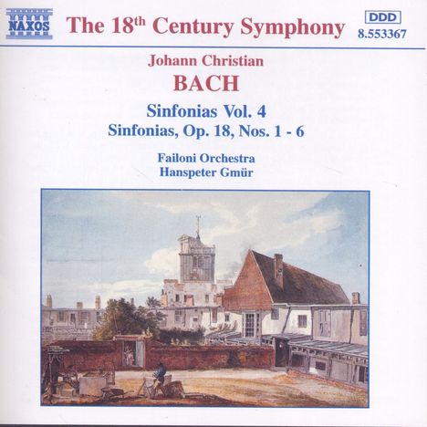 Johann Christian Bach (1735-1782): Symphonien Vol.4, CD