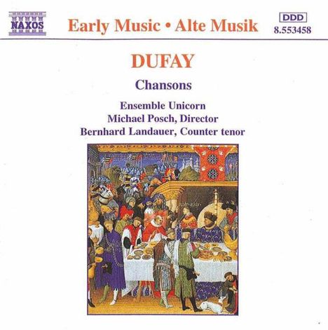 Guillaume Dufay (1400-1474): 17 Chansons, CD