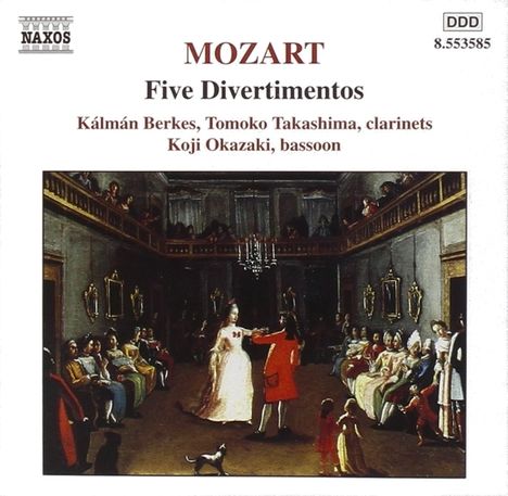 Wolfgang Amadeus Mozart (1756-1791): Divertimenti KV 439b Nr.1-5, CD