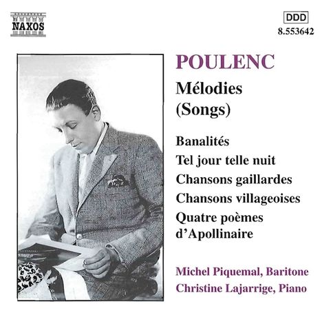 Francis Poulenc (1899-1963): Lieder, CD