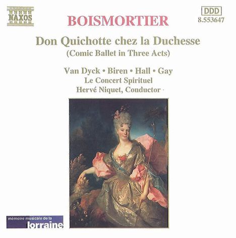 Joseph Bodin de Boismortier (1689-1755): Don Quichotte chez la Duchesse, CD