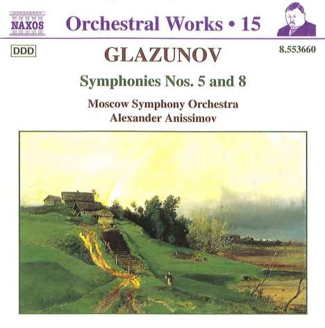 Alexander Glasunow (1865-1936): Symphonien Nr.5 &amp; 8, CD
