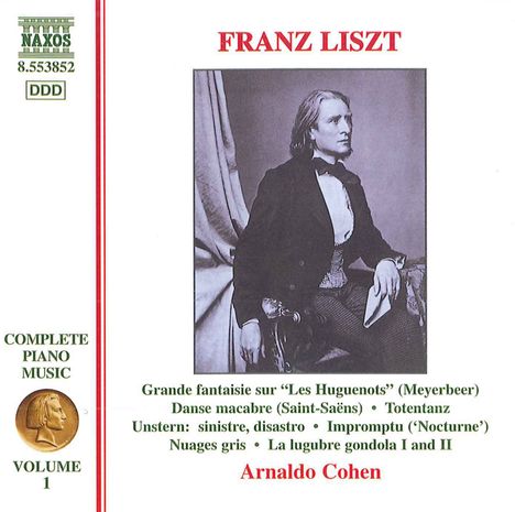 Franz Liszt (1811-1886): Klavierwerke Vol.1, CD