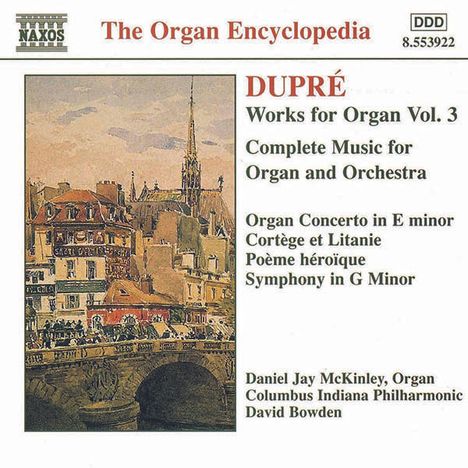 Marcel Dupre (1886-1971): Orgelwerke Vol.3, CD