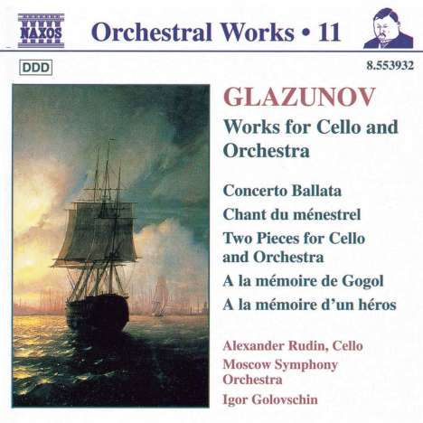 Alexander Glasunow (1865-1936): Werke für Cello &amp; Orchester, CD
