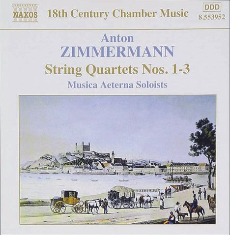 Anton Zimmermann (1741-1781): Streichquartette Nr.1-3 (Exklusive Wiederauflage für jpc), CD