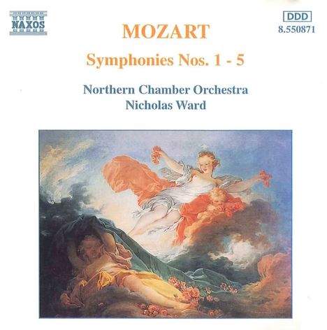 Wolfgang Amadeus Mozart (1756-1791): Symphonien Nr.1-5, CD