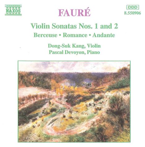 Gabriel Faure (1845-1924): Sonaten für Violine &amp; Klavier Nr.1 &amp; 2, CD