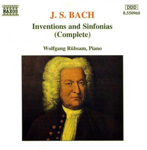 Johann Sebastian Bach (1685-1750): Inventionen &amp; Sinfonias BWV 772-801, CD