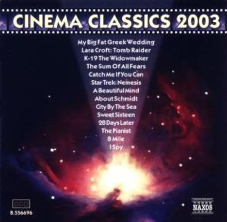 Cinema Classics 2003 - Classical Music made famous in Films, CD