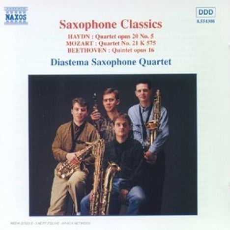 Diastema Saxophone Quartet - Saxophone Classics, CD