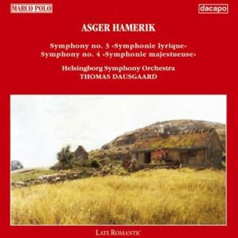 Asger Hamerik (1843-1923): Symphonien Nr.3 &amp; 4, CD