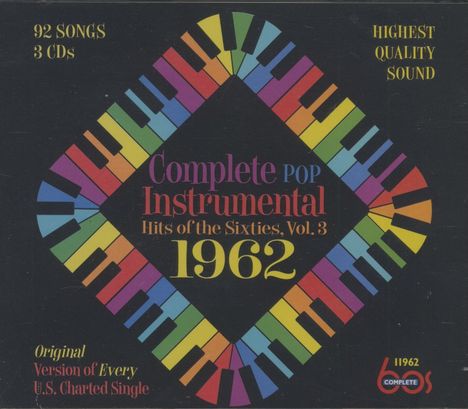 Complete Pop Instrumental Hits 1962 (Vol.3), 3 CDs