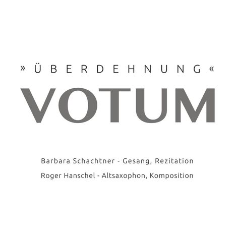 Roger Hanschel (geb. 1964): Überdehnung, CD