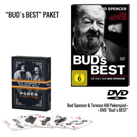 Bud's Best - Die Welt von Bud Spencer (inkl. Pokerspiel), 1 DVD und 1 Merchandise