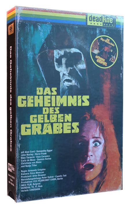 Das Geheimnis des gelben Grabes (Limited Collector's Edition im VHS-Design) (Blu-ray), 1 Blu-ray Disc und 1 DVD