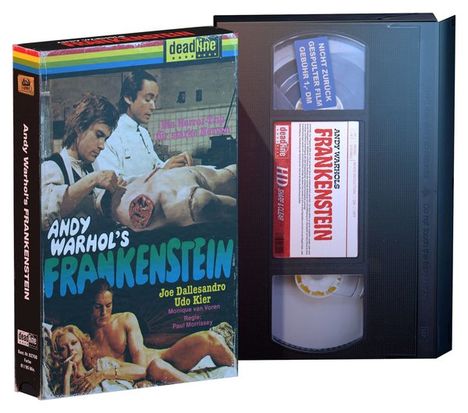 Andy Warhol's Frankenstein (VHS-Retro-Edition) (Blu-ray &amp; DVD), 1 Blu-ray Disc und 1 DVD