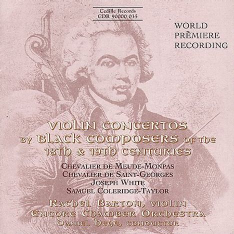 Rachel Barton - Violin Concertos by Black Composers of the 18th &amp; 19th Century, CD