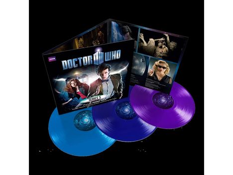 Filmmusik: Doctor Who Series 5 - O.S.T. (Diamond Anniversary Edition) (Blue, Dark Blue &amp; Purple Vinyl), 3 LPs