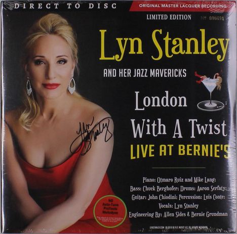 Lyn Stanley: London Calling: London With A Twist - Live At Bernie's (Direct To Disc 45rpm) (180g) (Limited Numbered Edition) (signiert), 2 LPs
