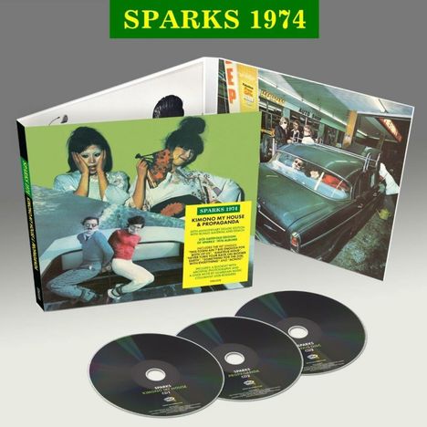 Sparks: 1974 - Kimono My House/Propaganda (Deluxe 3CD), 3 CDs