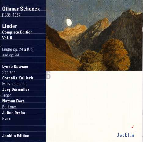 Othmar Schoeck (1886-1957): Sämtliche Lieder Vol.6, CD