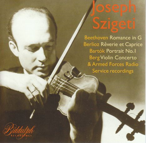 Joseph Szigeti,Violine, CD