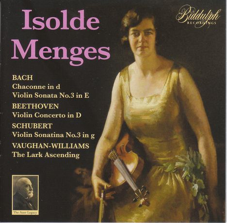 Isolde Menges,Violine, 2 CDs