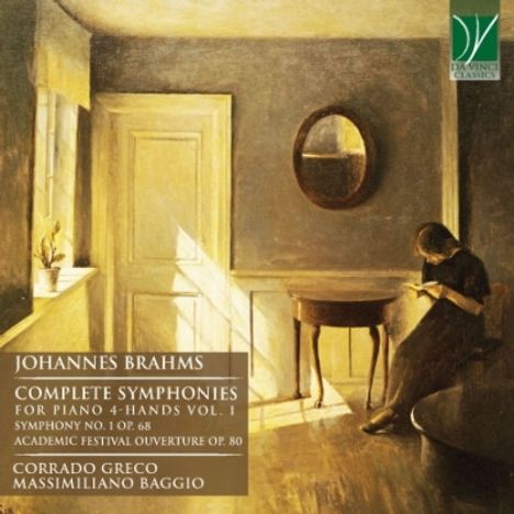 Johannes Brahms (1833-1897): Sämtliche Symphonien für Klavier 4-händig Vol.1, CD