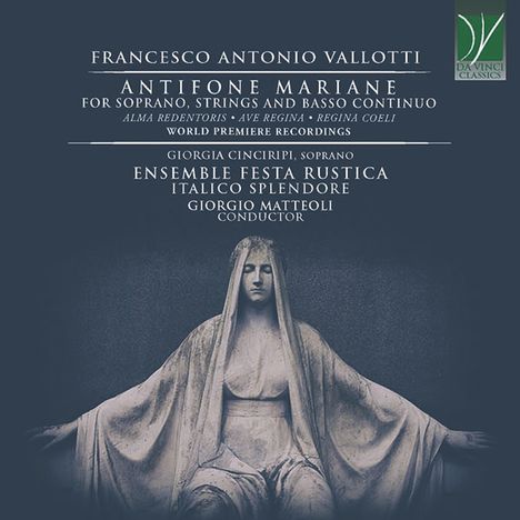 Francesco Antonio Vallotti (1697-1780): Antifone Mariane für Sopran,Streicher,Bc, CD