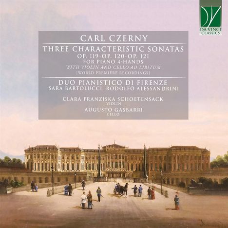 Carl Czerny (1791-1857): Sonaten opp.119-121 für Klavier 4-händig  mit Violine &amp; Cello ad libitum, CD