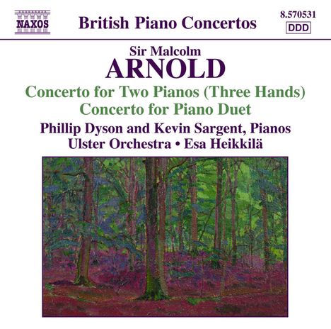 Malcolm Arnold (1921-2006): Konzert für 2 Klaviere (3-händig) op.104, CD