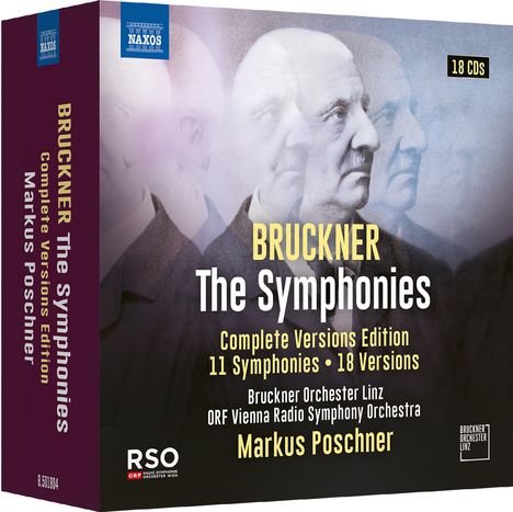 Anton Bruckner (1824-1896): Sämtliche Symphonien in allen Gesamtfassungen, 18 CDs