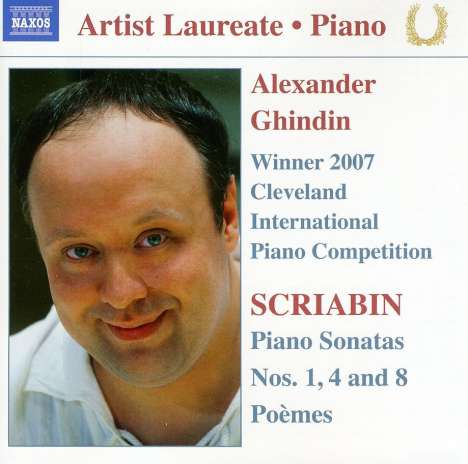 Alexander Scriabin (1872-1915): Klaviersonaten Nr.1,4,8, CD