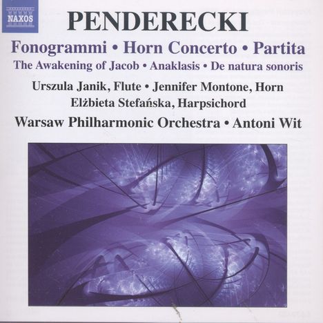Krzysztof Penderecki (1933-2020): Hornkonzert "Winterreise", CD