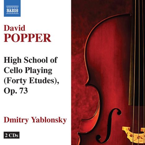 David Popper (1843-1913): Etüden op.73 Nr.1-40 für Cello solo, 2 CDs