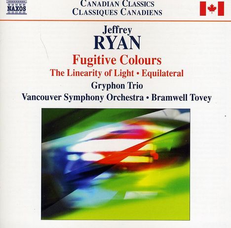 Jeffrey Ryan (geb. 1962): Symphonie Nr.1 "Fugitive Colours", CD