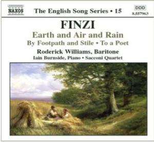 Gerald Finzi (1901-1956): Earth and Air and Rain op.15 für Bariton &amp; Klavier, CD