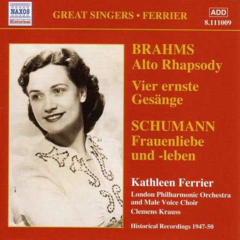 Kathleen Ferrier singt Brahms &amp; Schubert, CD