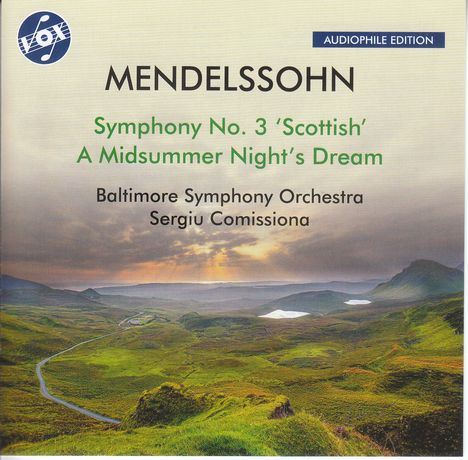 Felix Mendelssohn Bartholdy (1809-1847): Symphonie Nr.3 "Schottische", CD