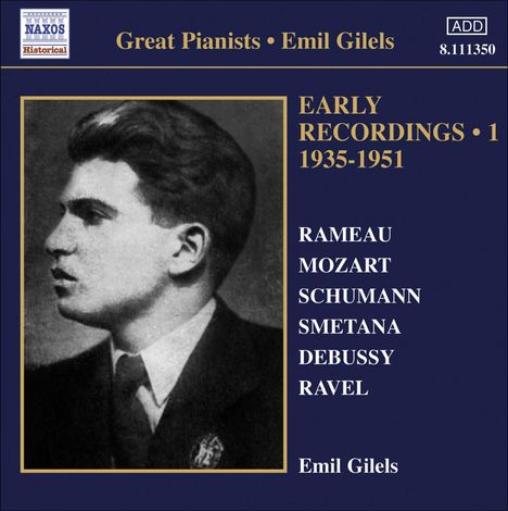 Emil Gilels - Early Recordings Vol.1 (1935-1951), CD