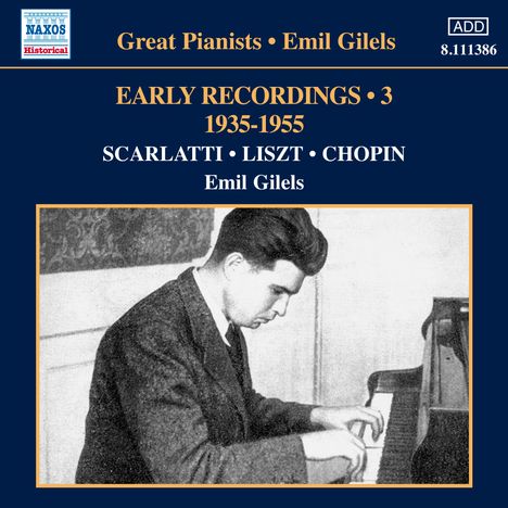 Emil Gilels - Early Recordings Vol.3 (1935-1955), CD
