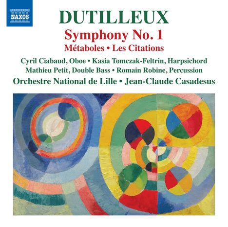 Henri Dutilleux (1916-2013): Symphonie Nr.1, CD